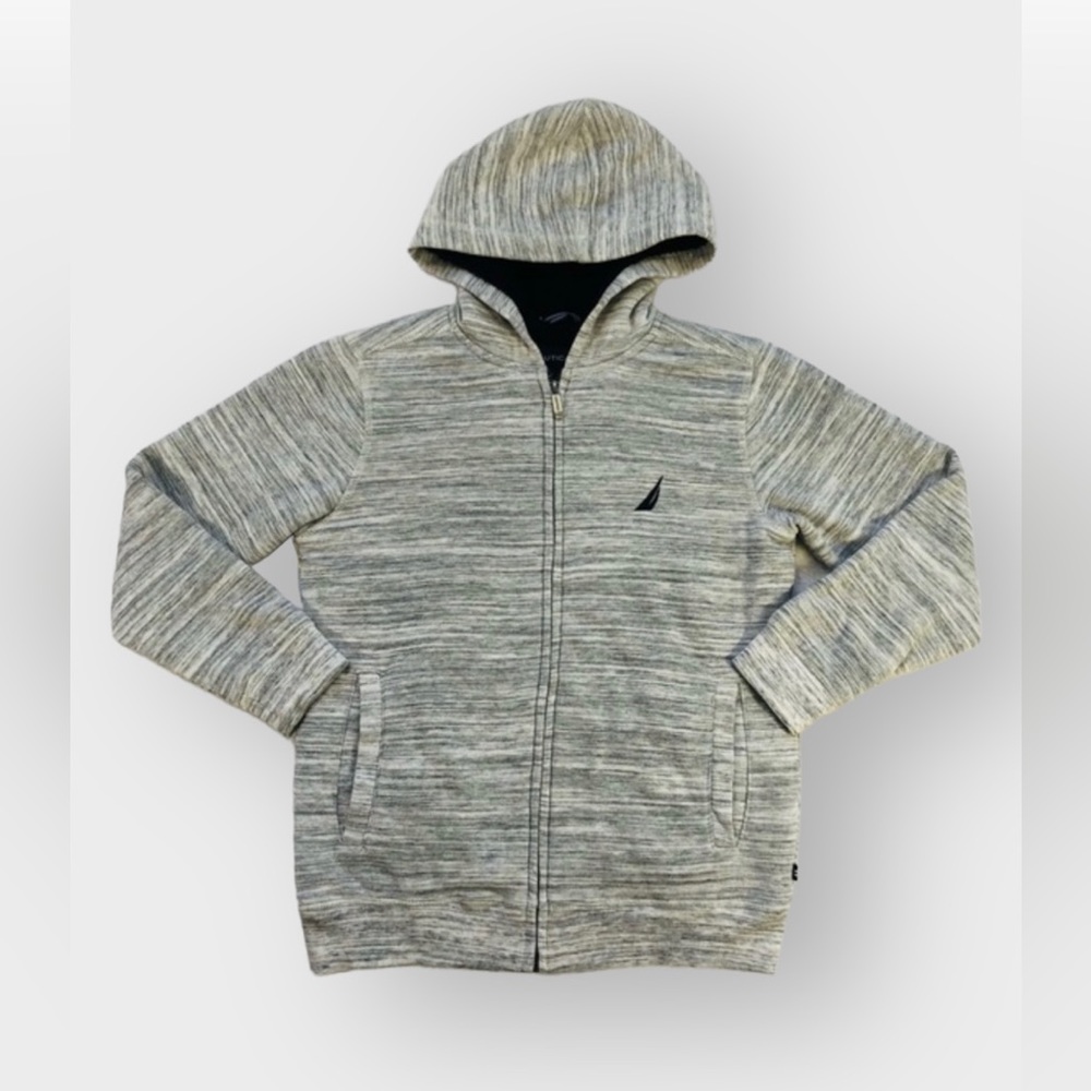 Nautica, Fleece Lined Logo Hoodie, Size M (10/12)